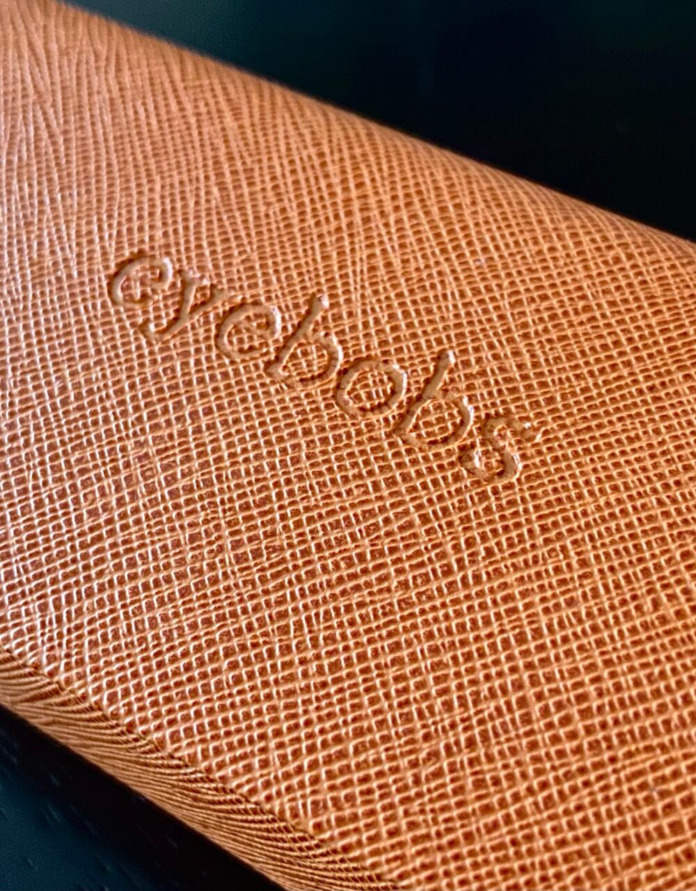 EYEBOBS Orange Textured Eyeglasses Hard Case